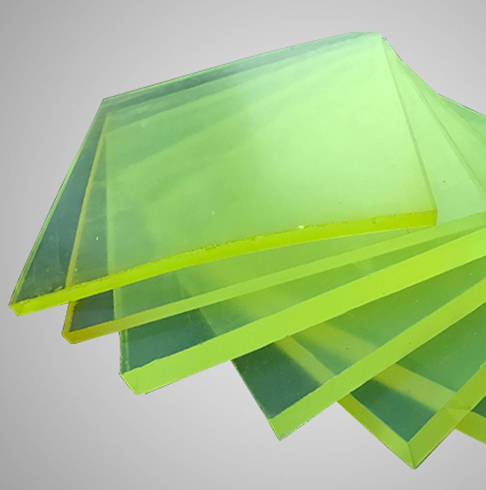 US Stock 4mm x 13" x 13" Polyurethane Rubber Solid Force Glue PU Sheet Plate