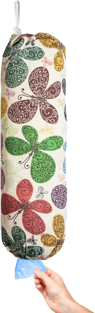 Plastic Bag Holder Dispenser Fabric Grocery Bag Storage Organizer 40+ Bags