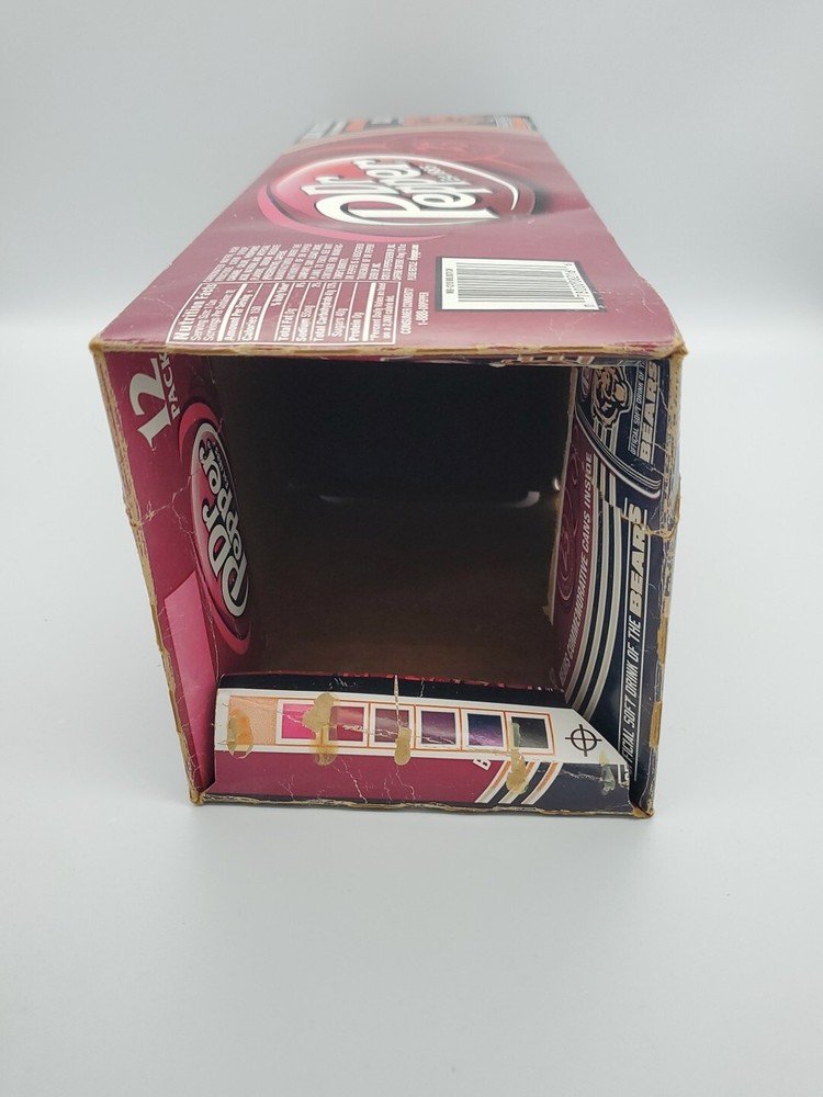 EMPTY 2013 Limited Edition Dr Pepper Chicago Bears 12 Pack Box ONLY