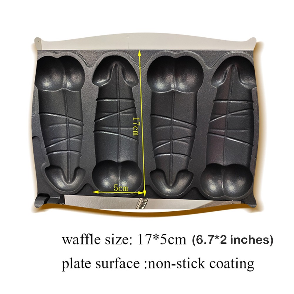 95% New Waffle Machine Waffle Iron sticks Maker-Strange Shape,4 Sticks