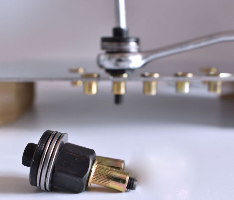 5Pcs Manual Rivet Nut Tool Adapter Carbon Steel Flat Head Threaded Insert Nuts