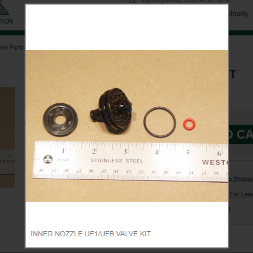INNER NOZZLE UF1/UFB VALVE KIT #811917