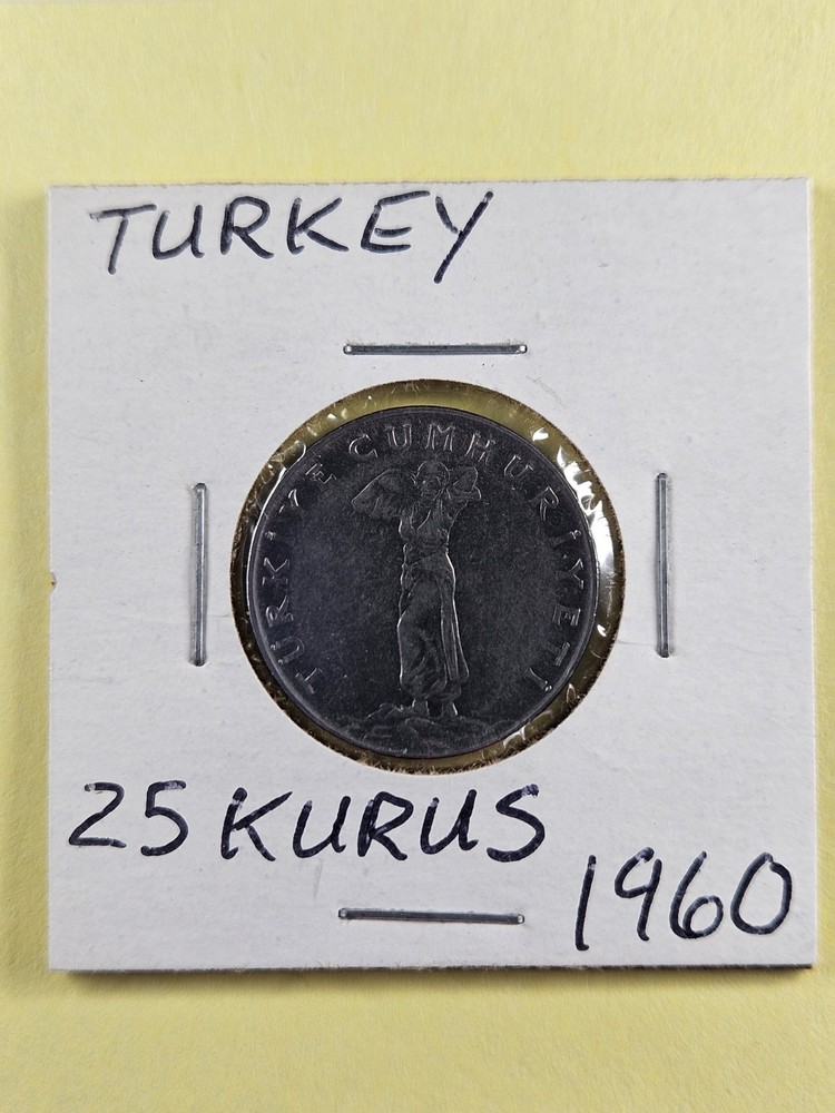 COINS - TURKEY - 25 KURUS 1960