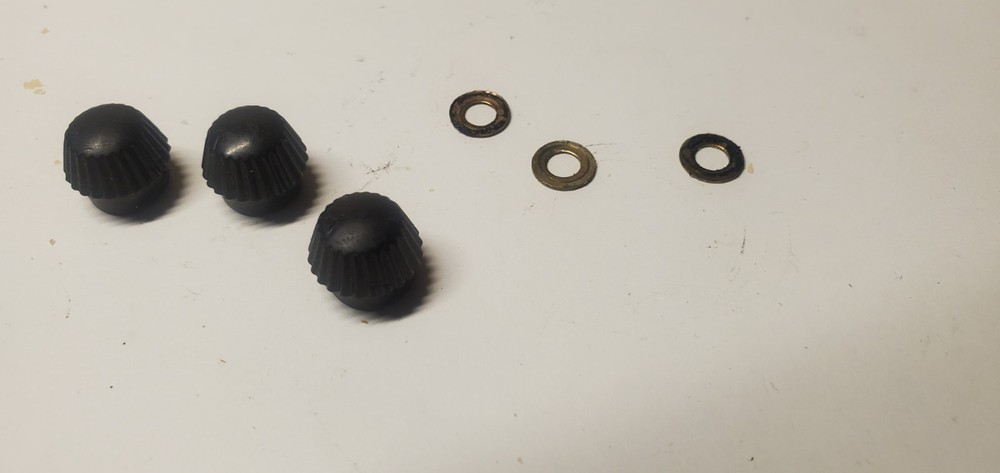 Vintage SINGER 221 Featherweight Sewing Machine Part wire nuts+washers