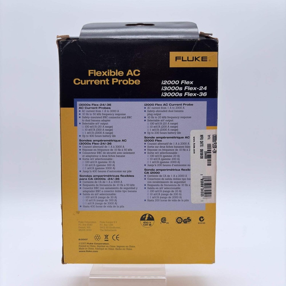 Fluke i3000s Flex-24 Flexible AC Current Probe