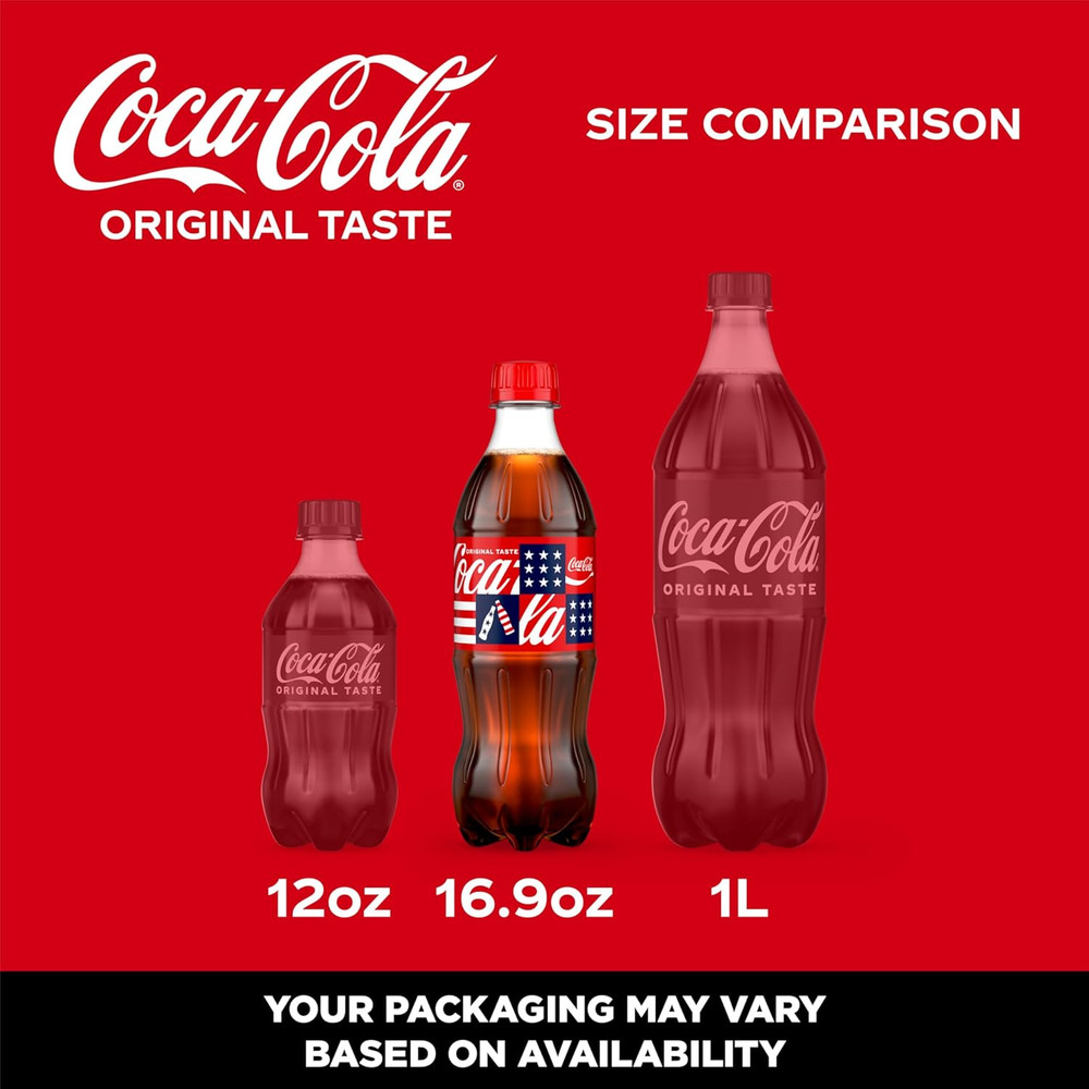 Soda Soft Drink Bottles, 16.9 fl oz, 6 Pack