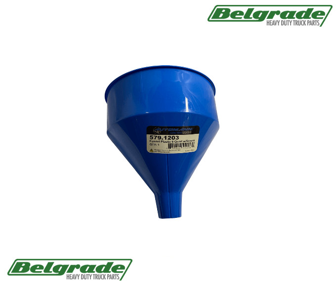 579.1203 Plastic Funnel 6 Quart w/ Screen