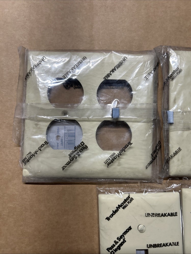 Pass & Seymour Ivory Covers Lot