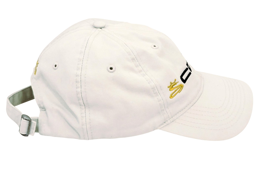 Cobra Golf Adjustable Cap Medium / Size 7 Hat Beige Black Embroidered