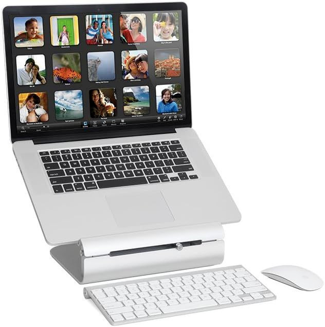 Rain Design iLevel2 Adjustable Height Laptop Stand (Patented) (Silver) silver