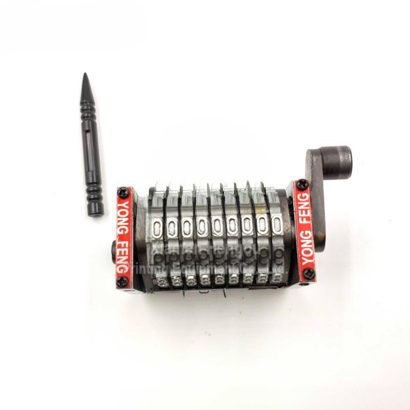 9 Digits 18.9 Numbering Machine Backward Horizontal Printing Machine Parts