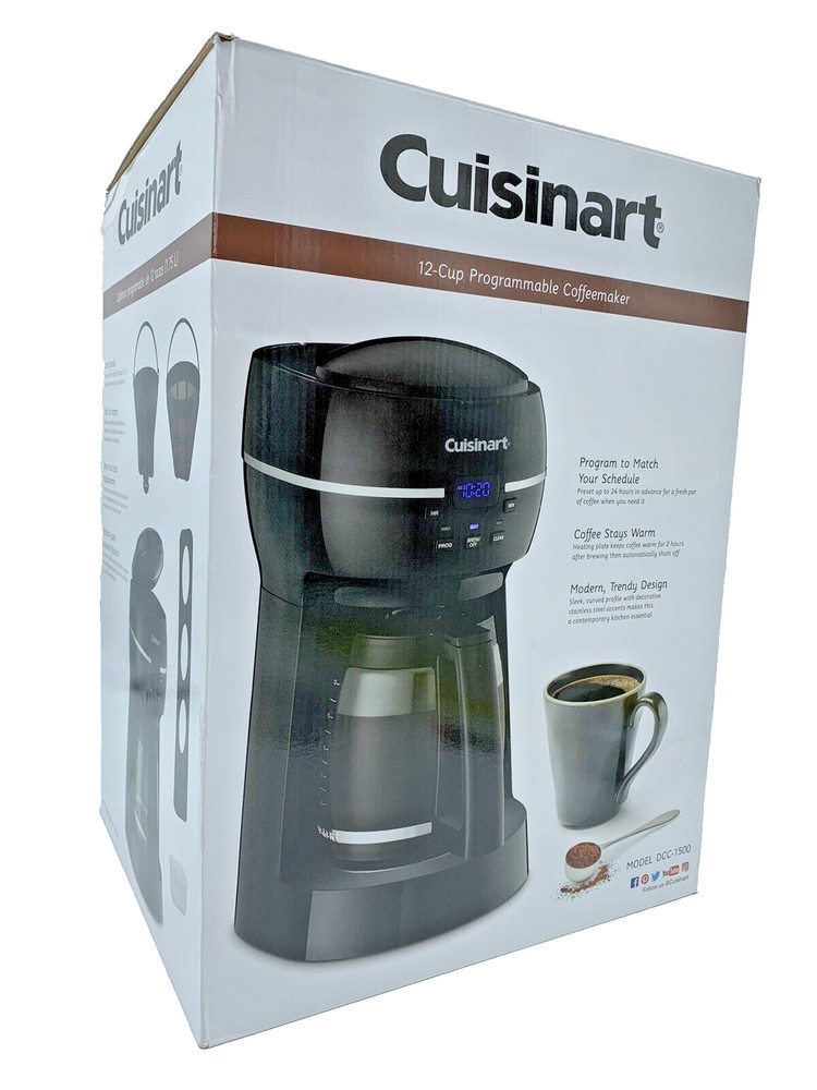 Cuisinart DCC-1500 12 Cup Programmable Coffeemaker NEW