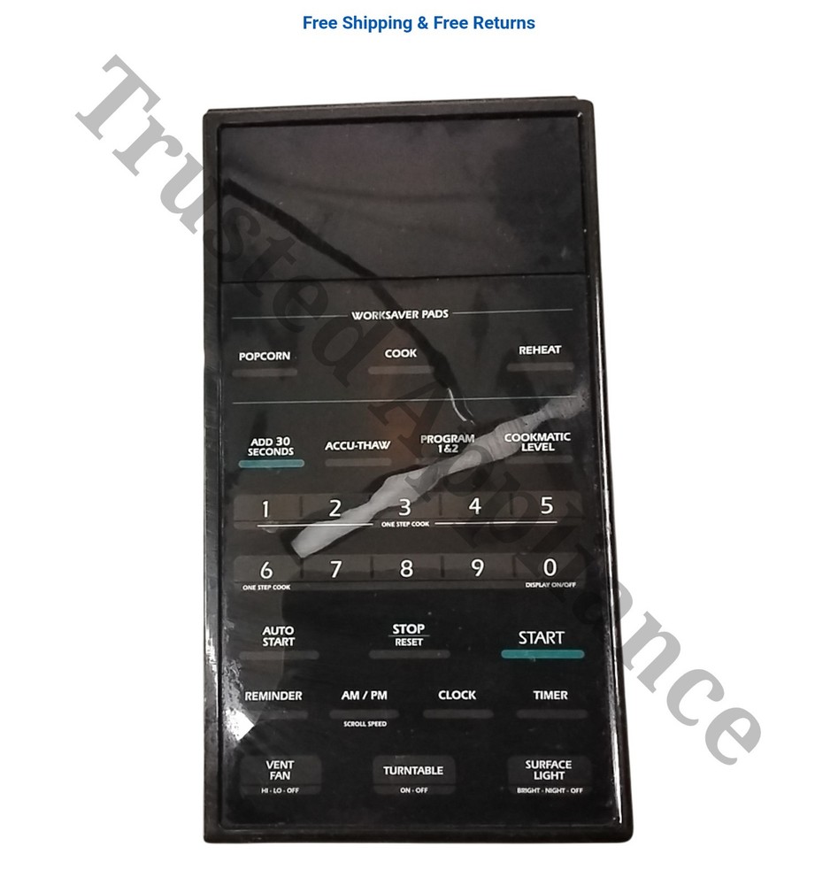 Microwave Control Panel Console MVH230A, mvh230e Black