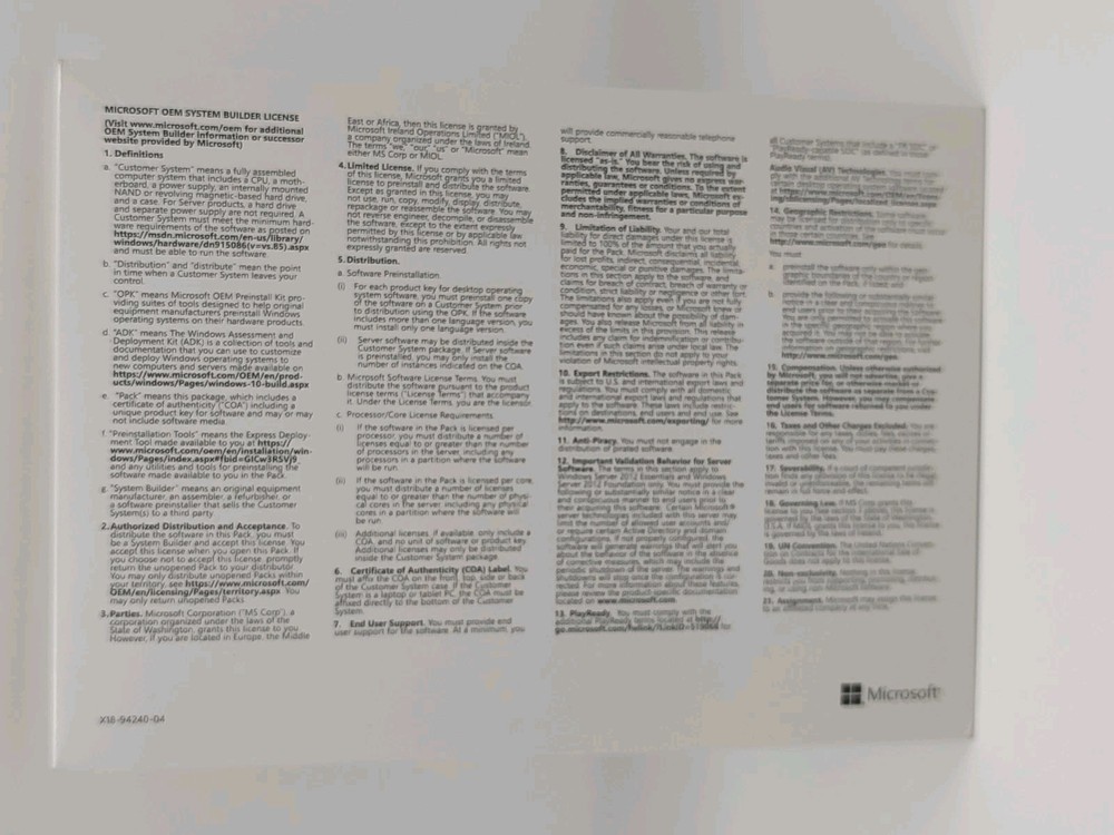 Microsoft Windows server 2022 datacenter 64Bit 16 Core License Key DVD