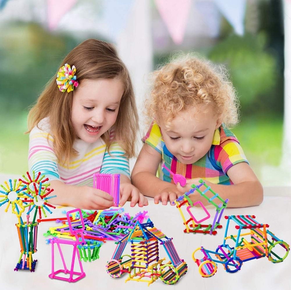 1054pcs Building Toy Building Blocks Bars Different Shape Educational Constructi