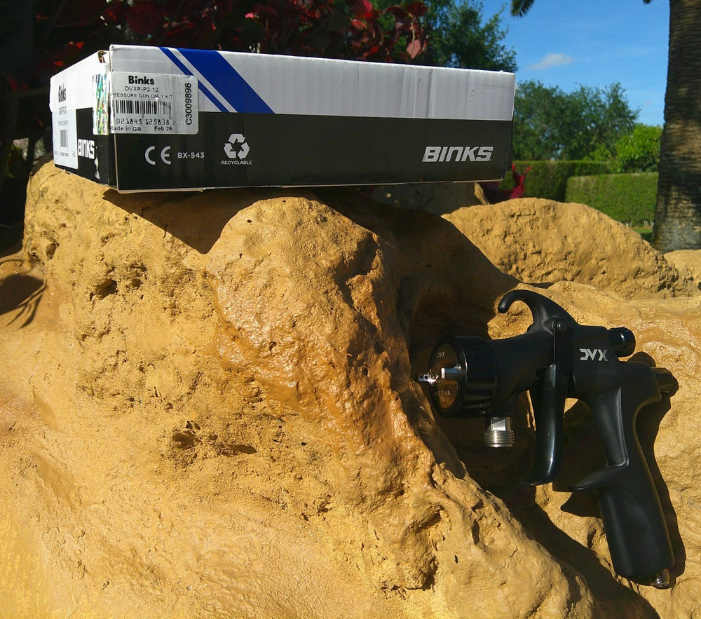 Binks DVX-P3-1.8 Pressure Feed Spray Gun