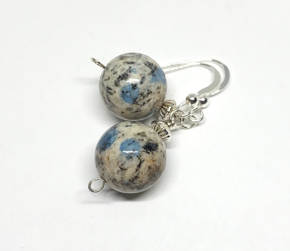 K2 Genuine Stone .925 Sterling Silver Earrings