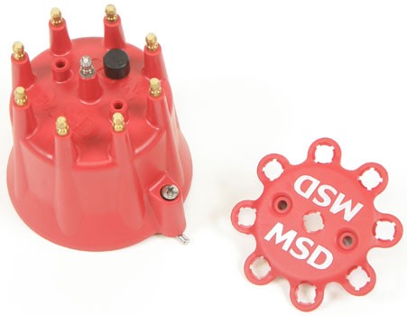 MSD; Distributor Cap; Chevy/Ford/Chrysler; V8; Red