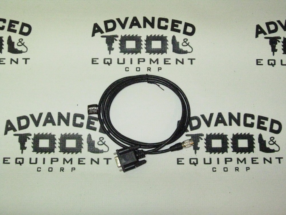New RS232 Replacement Data Transfer Cable for Pentax Total Station 6 Pin-9 Pin