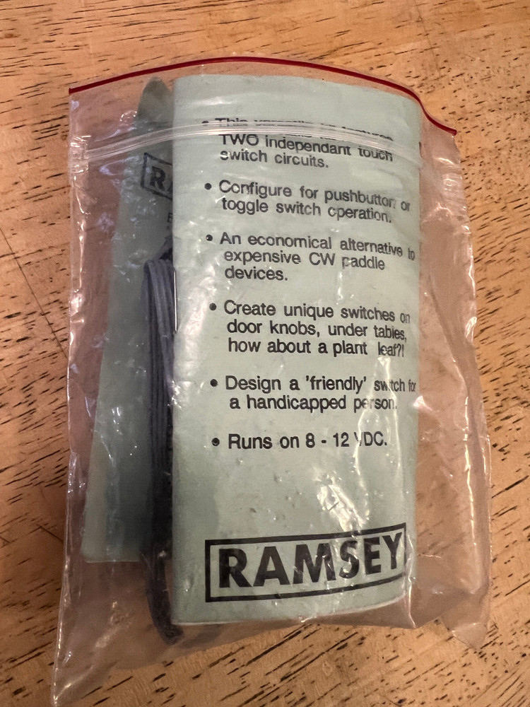 TS-1 Ramsey CW Paddle / Touch Switch Dual Circuit Electronic Project Kit (1994)