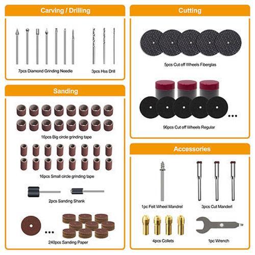 Rotary Tool Drum Accessory Kit for Dremel Tool