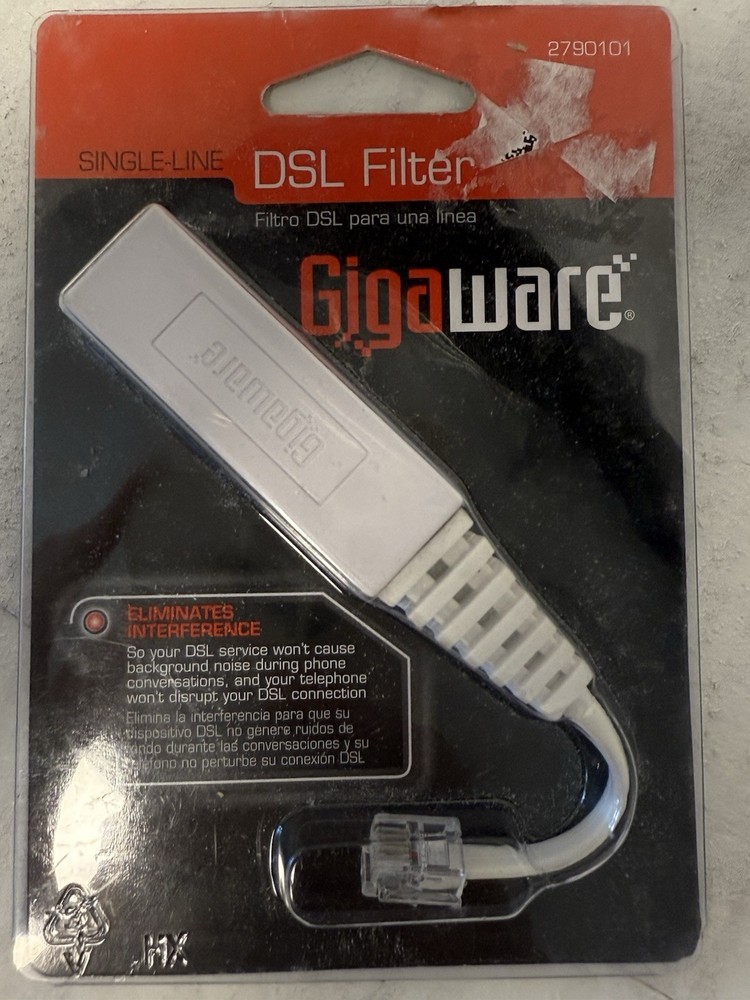 Gigaware Single-Line DSL Filter Set of 1
