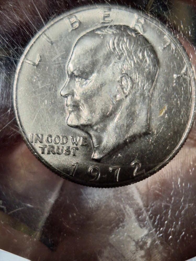 1972 Eisenhower Uncirculated In Lucite Diamond