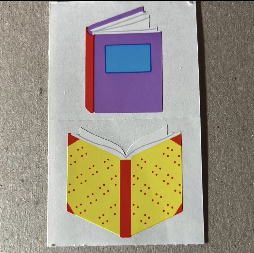 Mrs. Grossman’s Stickers School  Books 1/2 Sheet