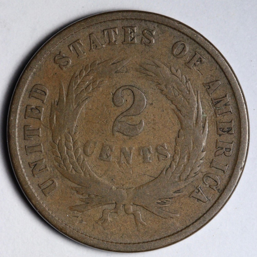 1864 Two Cent Piece FINE E236 TVUR