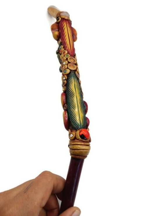 Handmade Artisan Tepi Decorated Inca Snake
