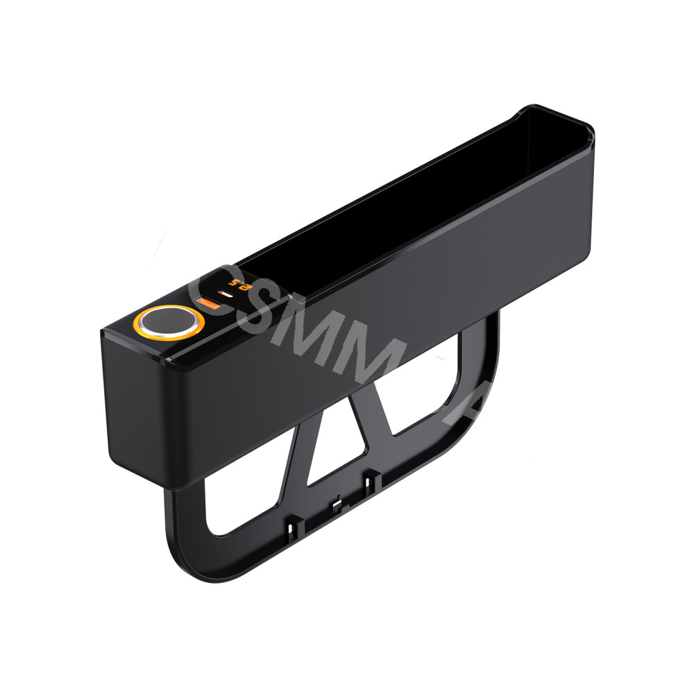 Car Storage Box Organizer Rechargeable Phone Charger Cigarette Lighter Socket