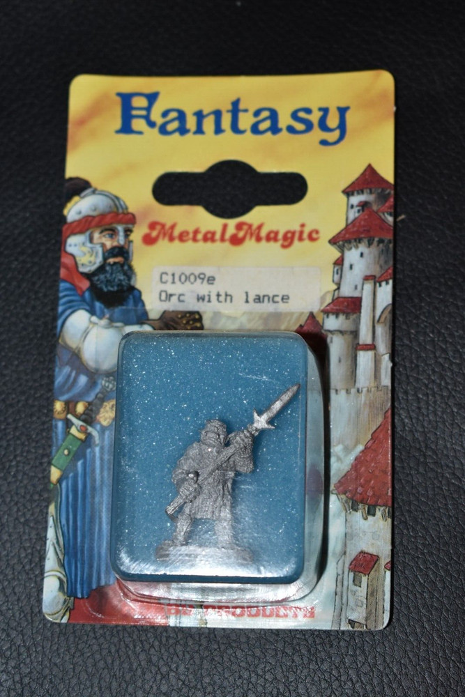 C1009e Orc with Lance Fantasy Metal Magic Miniature Figure Model