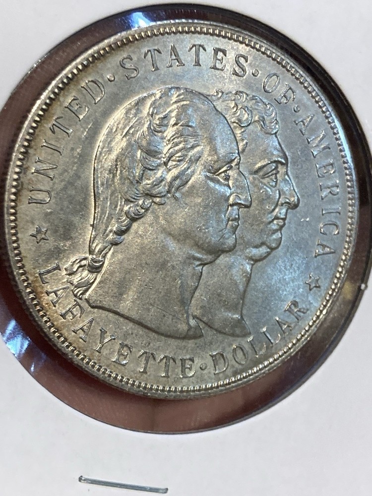 1900 Lafayette Commemorative Dollar UNC Details Cleaned But Nice