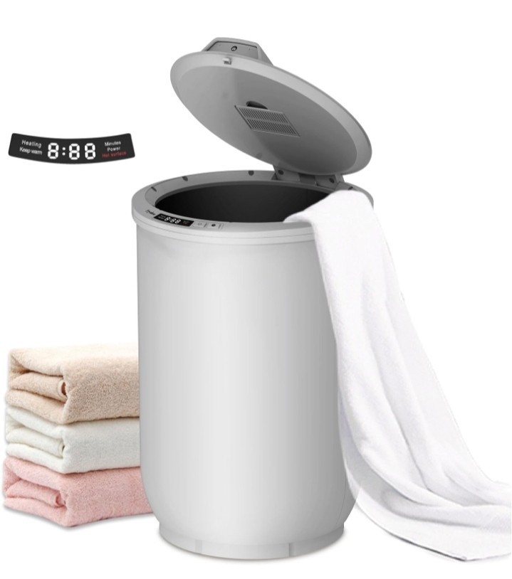 Trydow 20L Towel Warmer Bucket Rapid Heat Timer Digital Display White