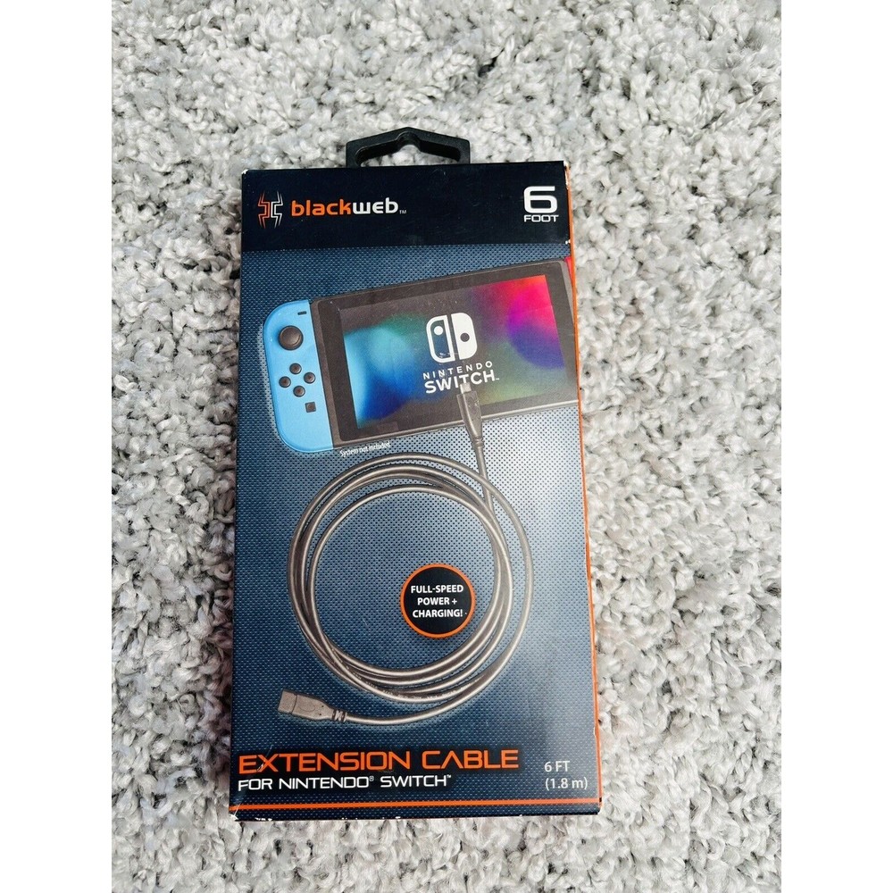 Nintendo Extension Charging Cables Switch 6' Switch Blackweb Electronics