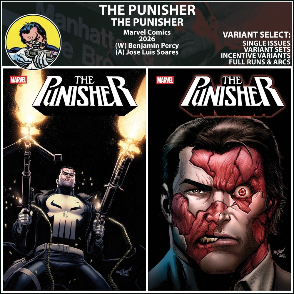 Punisher (2026) #1 2 Marvel Comics COVER SELECT