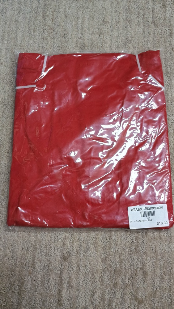 All About Blanks - Blank Apron - Red