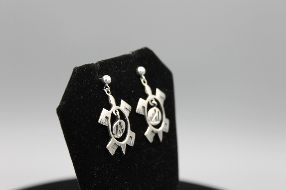 Sterling Silver Turtle Earrings
