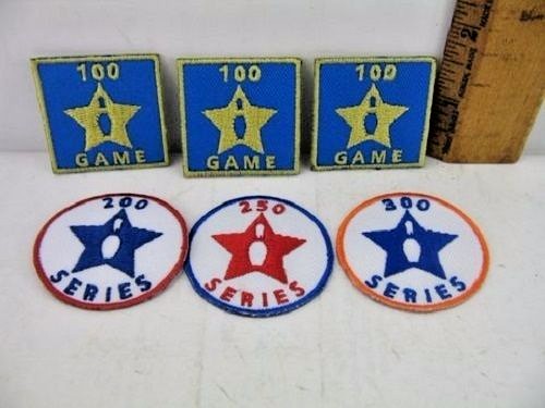 Lot of 6 Bowling Patches