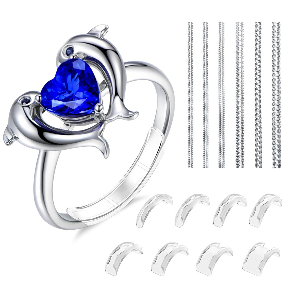 Ring Sizer Adjuster for Loose Rings,14Pack 14 Sizes Guards, Spacers & Clear