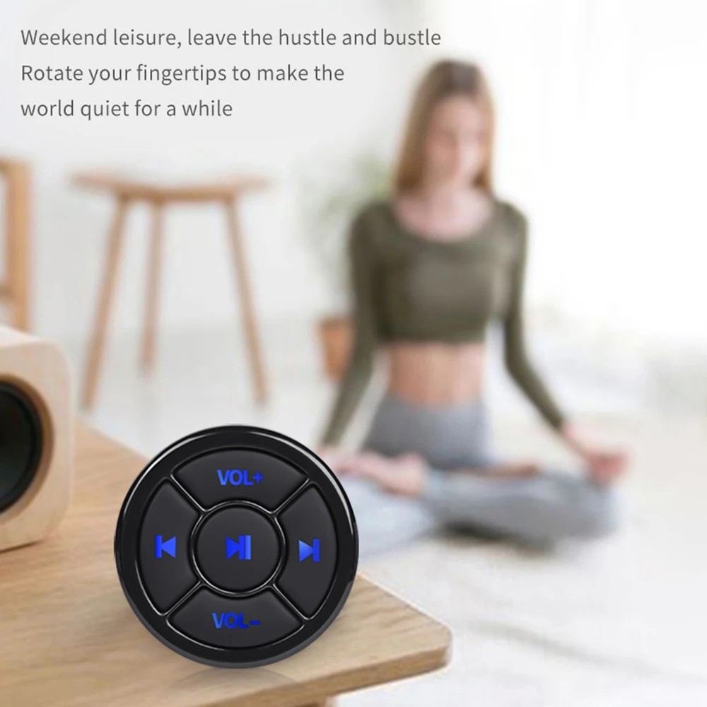 Bluetooth Media Remote Control Button Wireless Car Steering Wheel Music