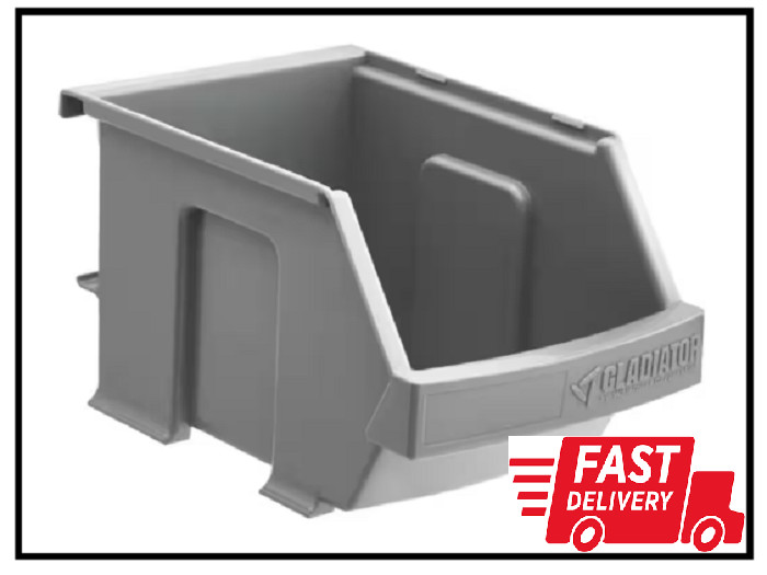 Gladiator Garage Storage Bin 3-Pack, GearTrack Organizers Hook Container Cabinet