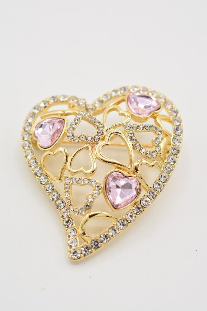 Monet Heart Pin (In Original Box)