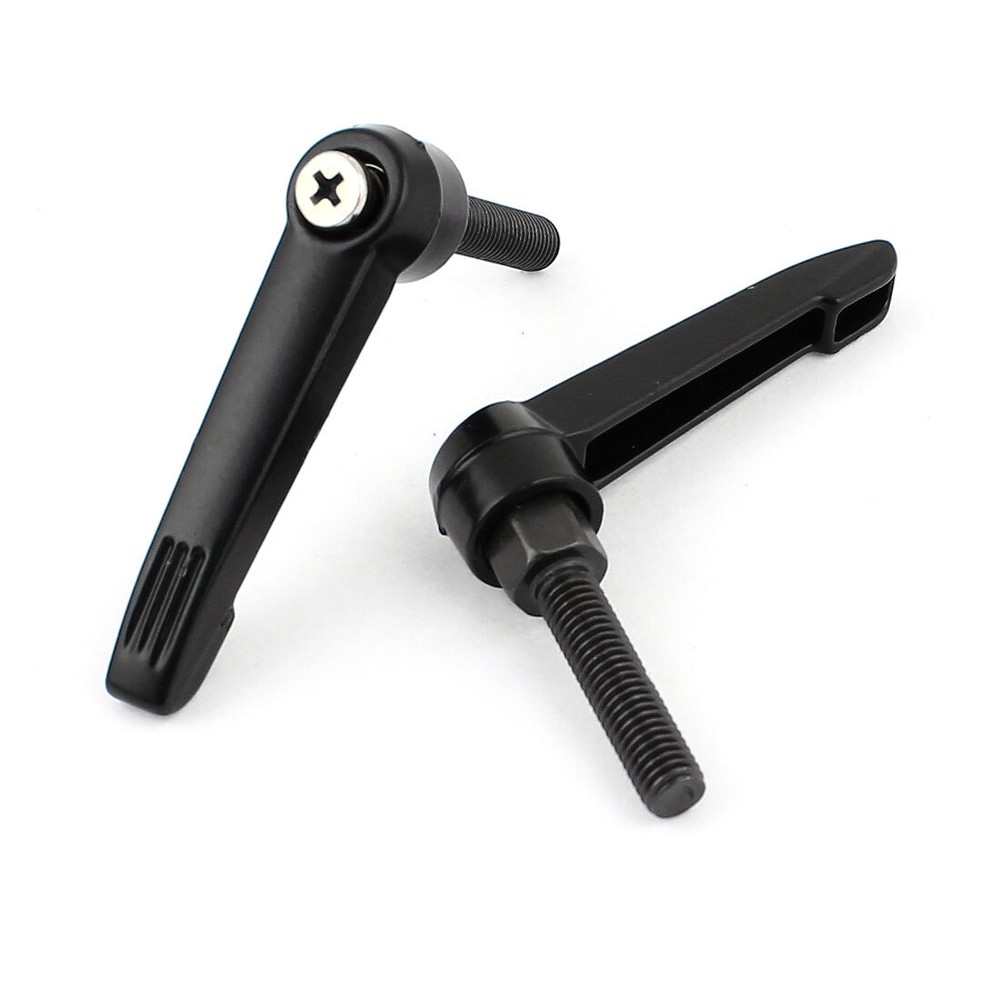 2Pcs 8mm x 35mm Clamping Lever Machinery Adjustable Locking Threaded Handle Knob
