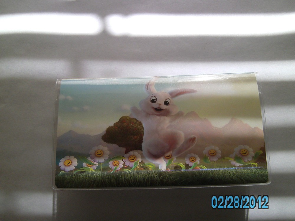 Happy rabbit & flowers Checkbook cover