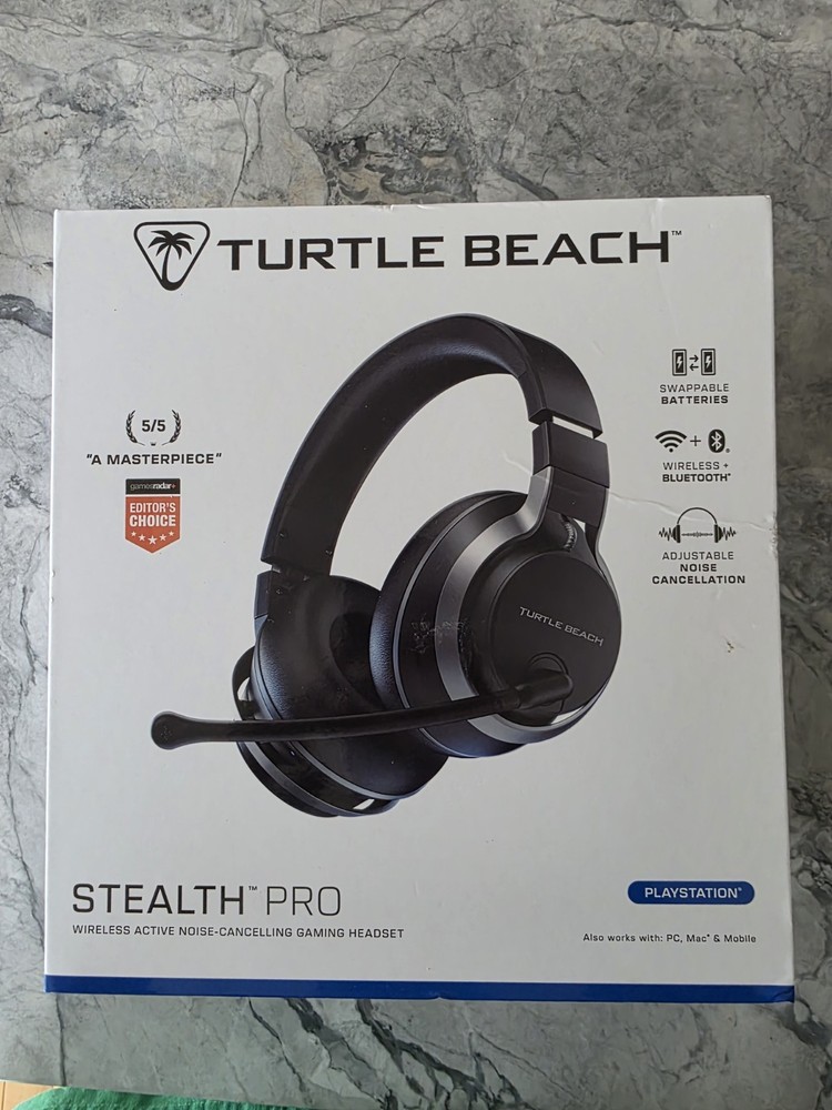 Turtle Beach Stealth Pro Black TBS-3365-01 Compatible with PS4/PS5/PC