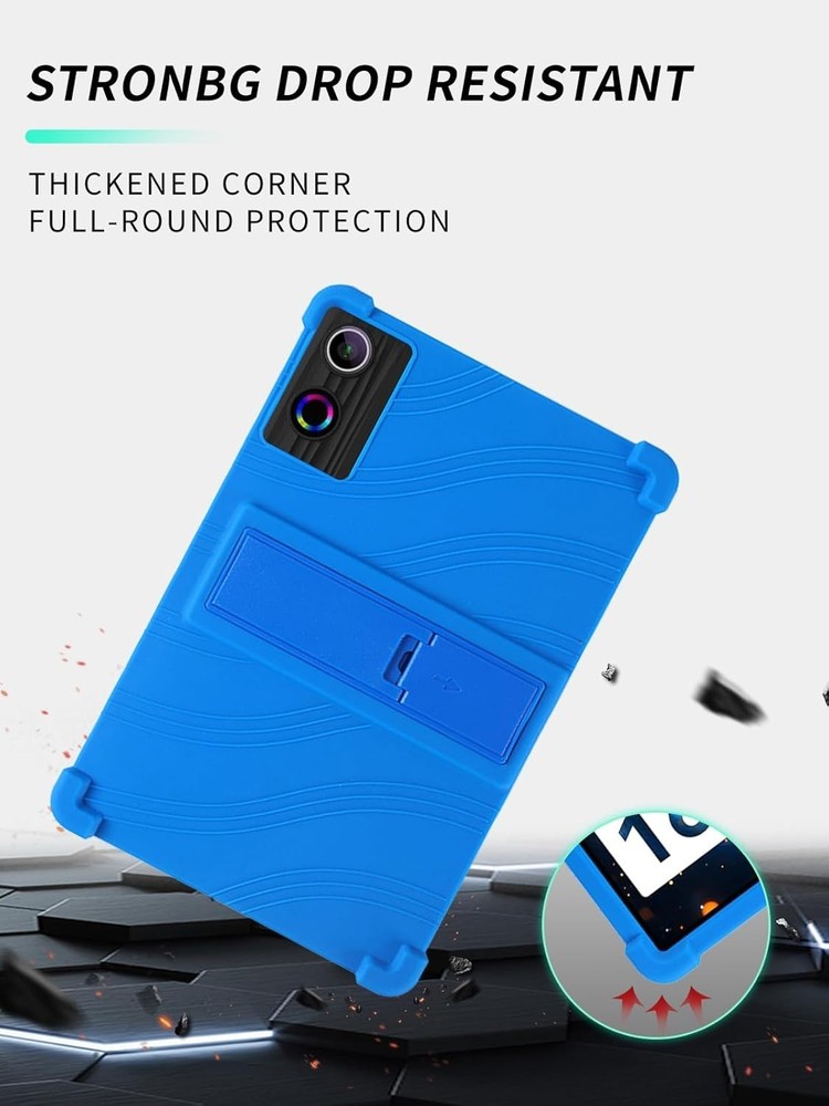 Case for UGRIHACH A7 Android 14 Tablet 11'' Soft Silicone/Glass Screen Protector