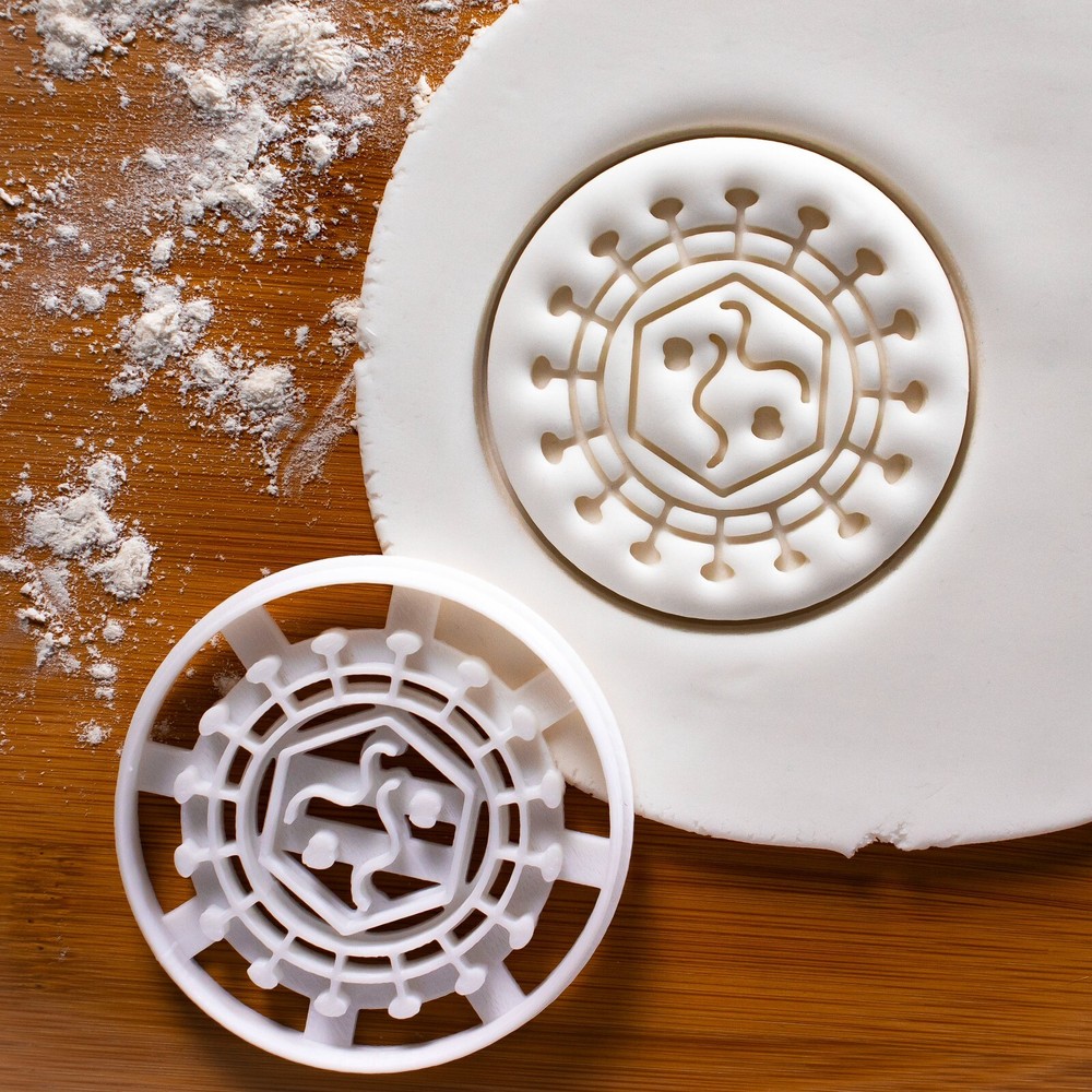 Set: Adenovirus & Retrovirus Cookie Cutters - Microbiology HIV virus vector phd