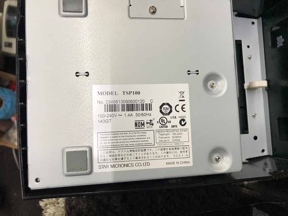 Star TSP100 Future Print Thermal Receipt Printer