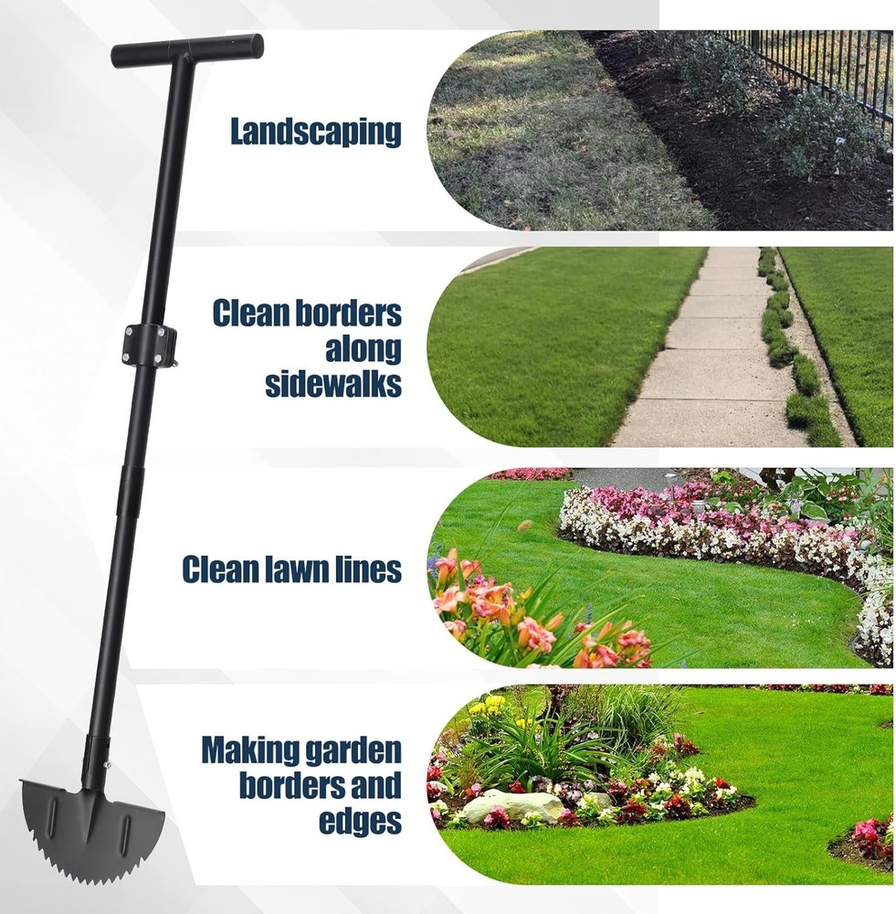 Heavy Duty Edger Lawn Tool, 34-49 in Adjustable Ca